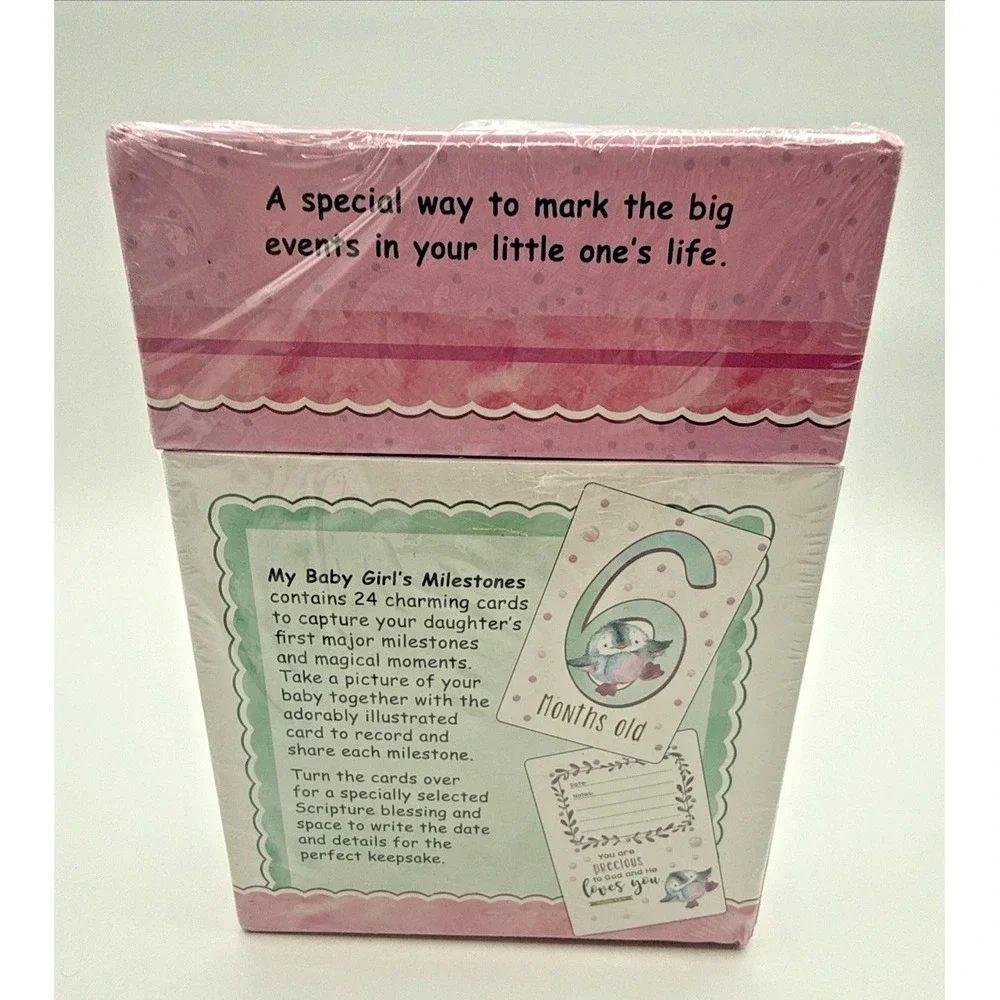 My Baby Girls Milestones 24 Photo Cards to Capture Your Baby's First New Sealed - Picture 2 of 5